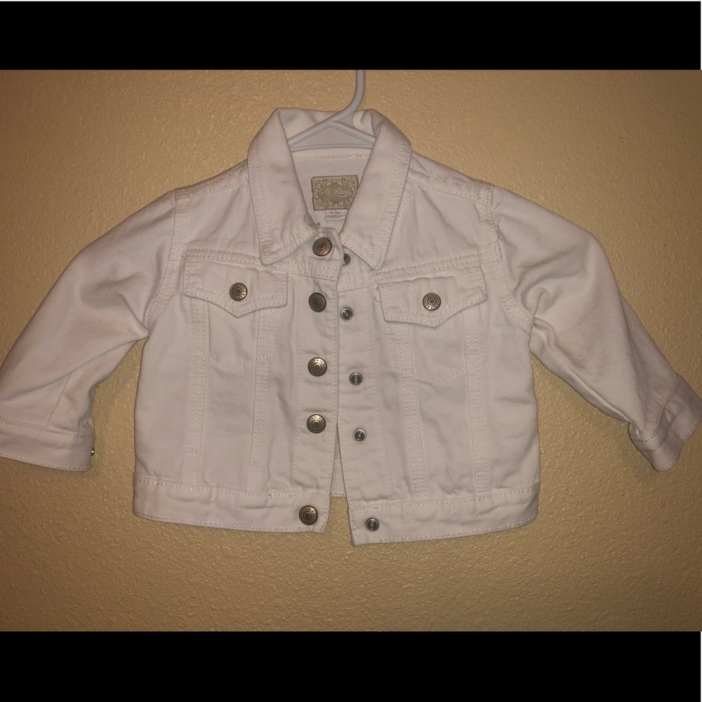 White jean jacket